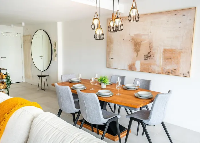 Neue In Andalusien An Der Costa Del Sol - Boho Style - 40 Qm Terrasse, 3-bedroom, Pool, Gym, Work Lounge Lägenhet *