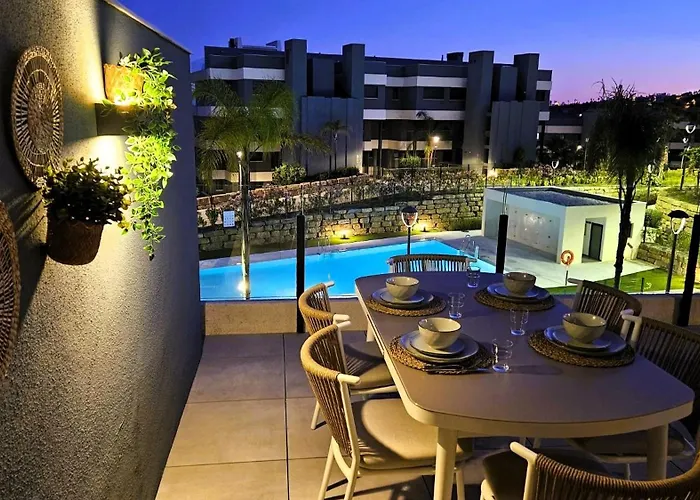 Neue In Andalusien An Der Costa Del Sol - Boho Style - 40 Qm Terrasse, 3-bedroom, Pool, Gym, Work Lounge Lägenhet